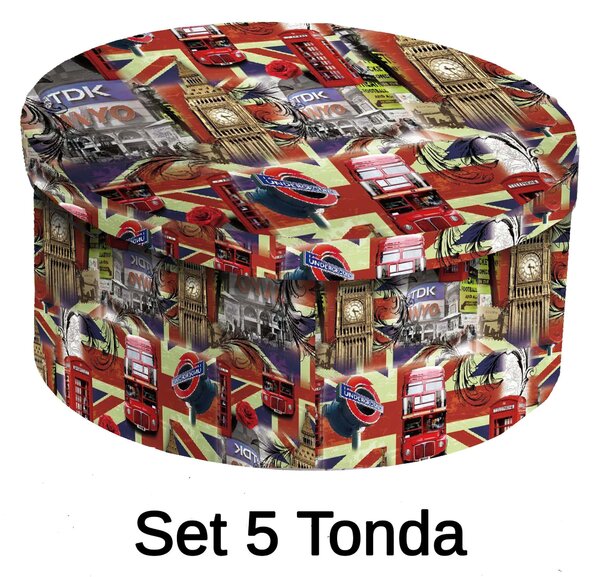 Set 5 Scatole cartone london