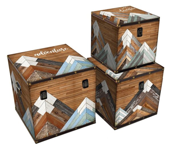 Set 3 Scatole in Similpelle adventures quadro