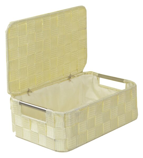 Set 7 Scatole in poliestere crema rettangolare