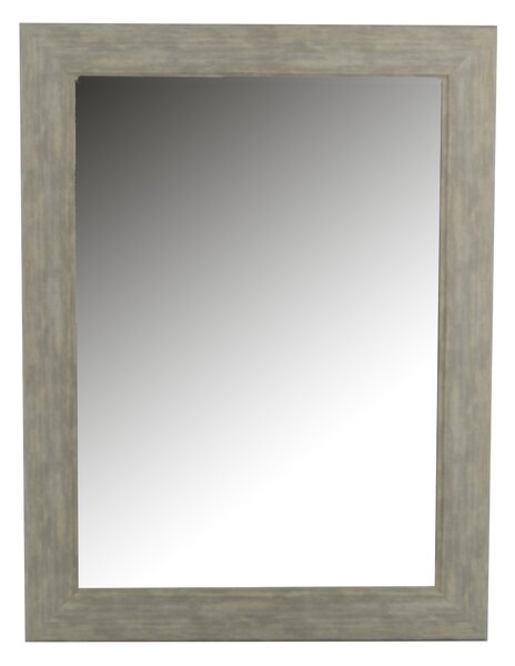 Specchio in legno grigio rettangolare cm 64x84