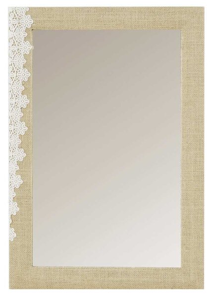 Specchio rett. yuta decoro pizzo cm 41,5x61,5x2