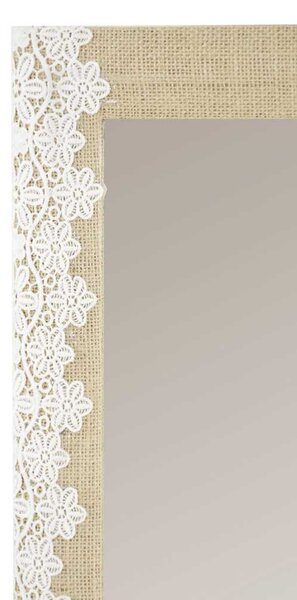 Specchio rett. yuta decoro pizzo cm 41,5x61,5x2