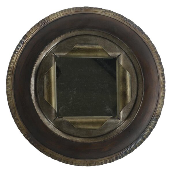 Specchio in metallo pneumatico nero cm Ø41x10