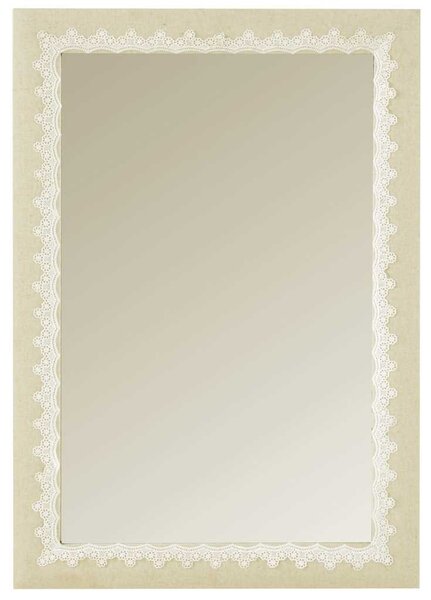 Specchio rett. decoro pizzo cm 41,5x61,5x2