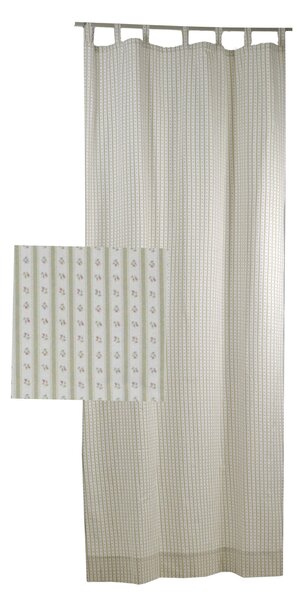 Tenda in tessuto rosmary righe cm 140xh300x2