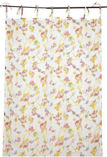 Tenda stampa fiori rosa cm 140x 260
