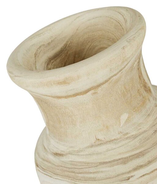 Vaso anfora in legno grande cm Ø27xh48