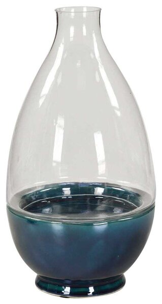 Vaso ciotola alto con vetro cm Ø20xh38