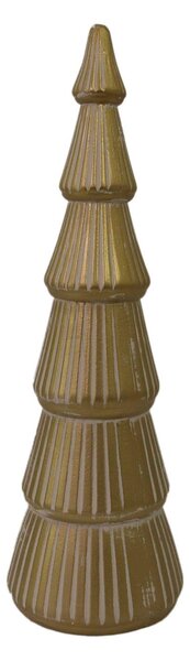 Mini Albero di Natale in Legno oro cm Ø15xh48