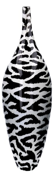 Vaso zebrato bianco e nero cm Ø32xh100