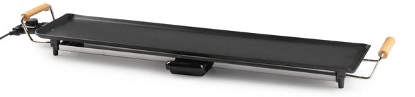 Domo DO8313TP, Piano di lavoro, Nero, Acciaio inox, Legno, 900 x 220 mm, 0,85 m, Girevole, 1800 W