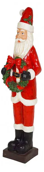 Pupazzo Babbo Natale in Resina rosso cm 31,5x25,5xh120
