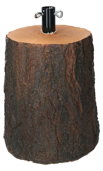 Base per Albero di Natale a Forma di Tronco marrone cm Ø22xh30