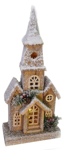 Casetta in Legno con Led naturale cm 22x10xh47