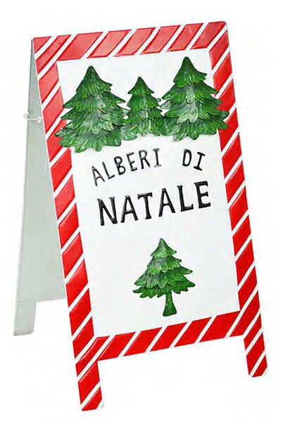 Targa alberi di natale cm 58x35xh 97