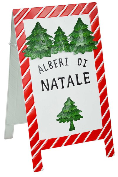 Targa alberi di natale cm 58x35xh 97