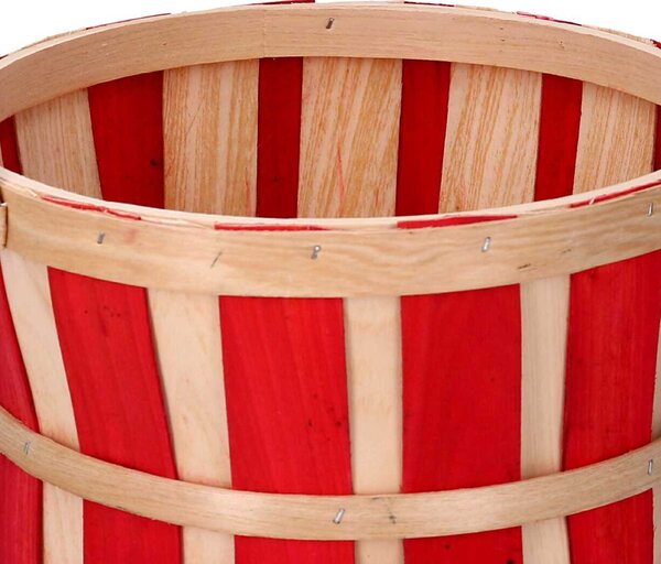 Set 3 Ceste in Vimini rosso tondo