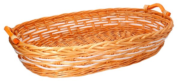 Cesta in Vimini marrone ovale cm 72x48xh13