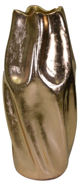 Portavaso in Resina oro cm Ø45xh100