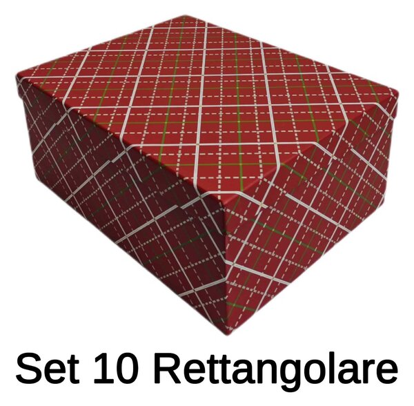 Set 10 Scatole Rettangolari in cartone