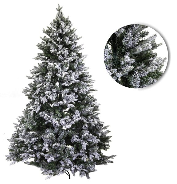Albero di Natale Artificiale innevato monte Cristallo verde Varie Misure