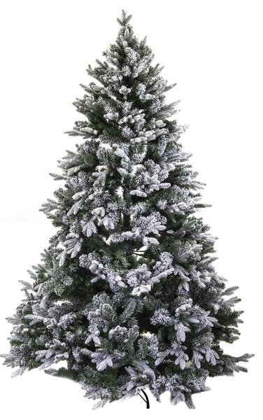 Albero di Natale Artificiale innevato monte Cristallo verde Varie Misure