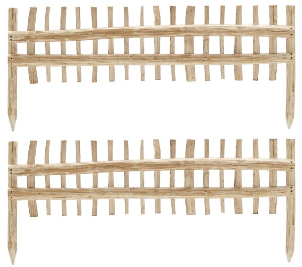 Minirecinzione 2 Pezzi 115x50 cm in Nocciolo Naturale