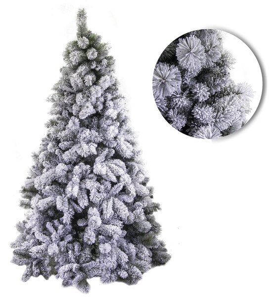 Albero di Natale Artificiale innevato Gennargentu Verde Varie Misure