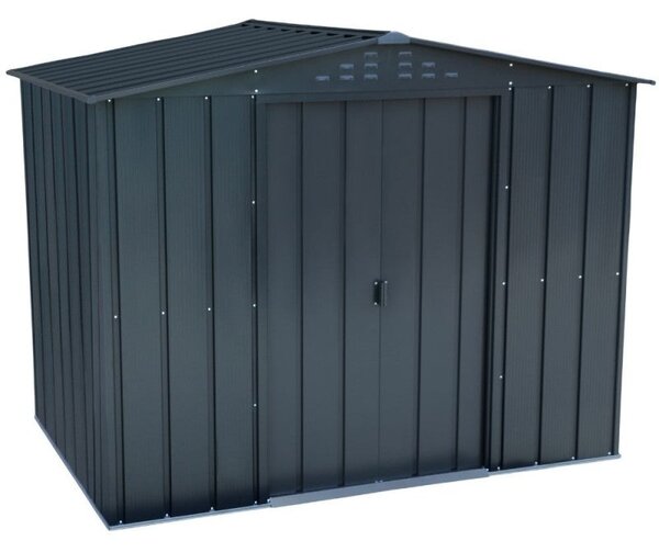 Casetta Box da Giardino 183x261,6x204,5 cm in Metallo Antracite