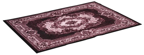 Tappeto Persiano 200x140 cm in Poliestere per Interni Rosso Ocra