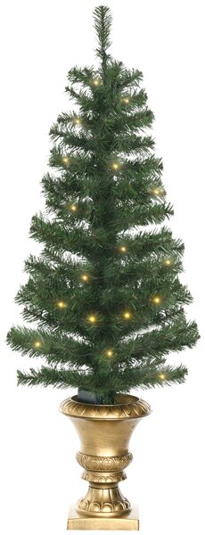 Albero di Natale Artificiale H120 cm 140 Rami con Luci LED Verde