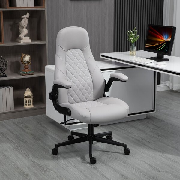 Sedia Direzionale da Ufficio 67x70x112-122 cm Altezza Regolabile Grigio