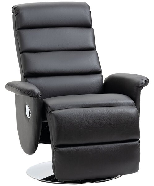 Poltrona Relax Reclinabile 75x92x105 cm in Similpelle Nero