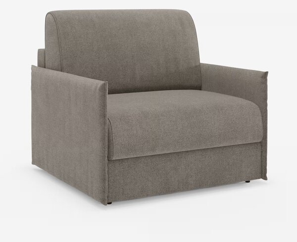 Evans poltrona letto compatta con materasso - sfoderabile in tessuto s