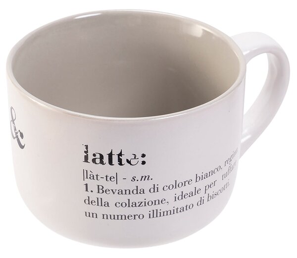 Tazza jumbo latte e Biscotti 11,5x8,5x6,8 cm in Gres VdE Tivoli 1996