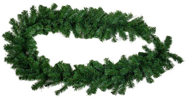 Ghirlanda di Natale Artificiale 270 cm 240 Aghi in PVC Verde