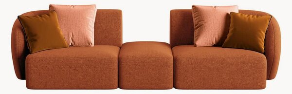 Divano 2 posti in mélange terracotta Chiara