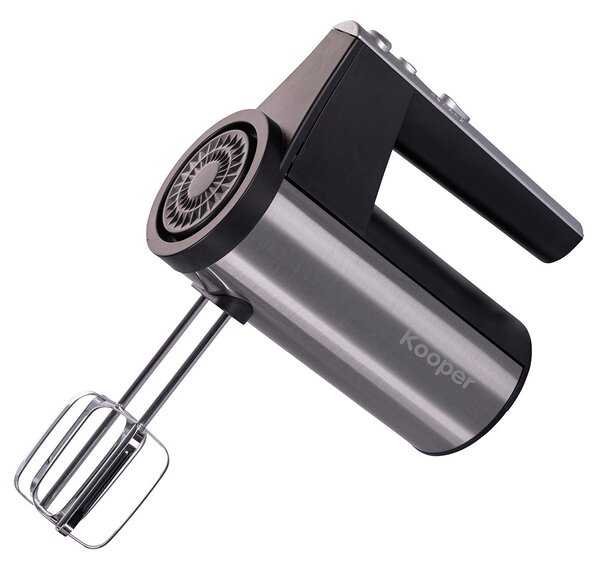 Sbattitore Elettrico Doppie Fruste 5 Velocità 300W Kooper Antonino Nero e Acciaio