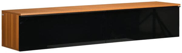 Mobile TV Sospeso 160x35x30 cm in Truciolato Marrone e Nero