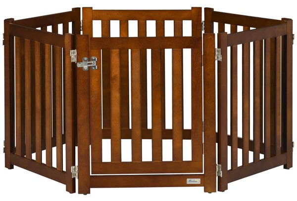 Cancellino per Cani di Piccola Taglia 308x1,5x60 cm in MDF Marrone