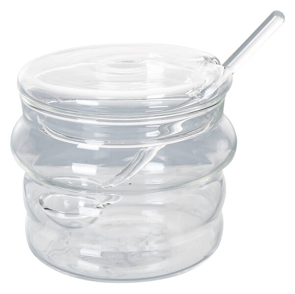 Zuccheriera con Cucchiaino Ø9x7 cm 250 ml in Vetro Borosilicato VdE Tivoli 1996 Glass