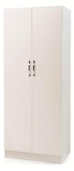 Armadio 180x60x90 cm 2 ante bianco frassinato