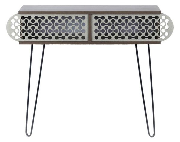 Consolle 106x30x85h cm Ilia noce