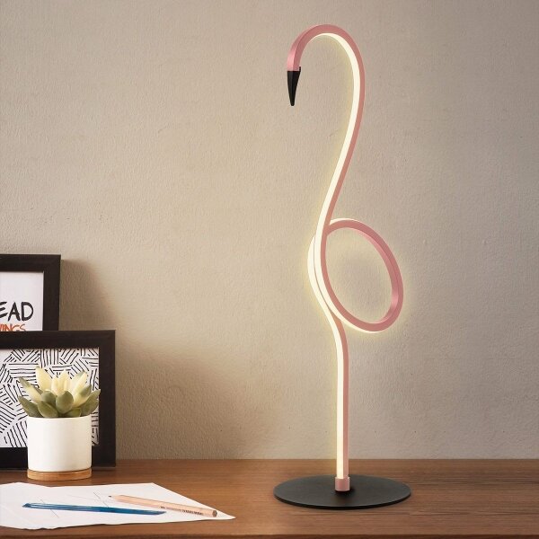 Elstead FLAMINGO-TL-PNK - Lampada da tavolo a LED FLAMINGO LED/6W/230V 3000K rosa