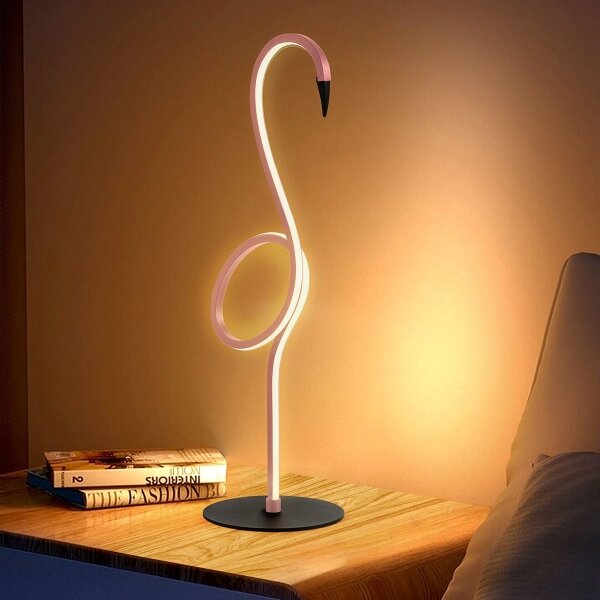 Elstead FLAMINGO-TL-PNK - Lampada da tavolo a LED FLAMINGO LED/6W/230V 3000K rosa