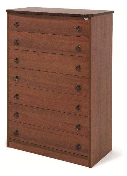 Cassettiera Settimino 75 111x76x42 cm noce antico