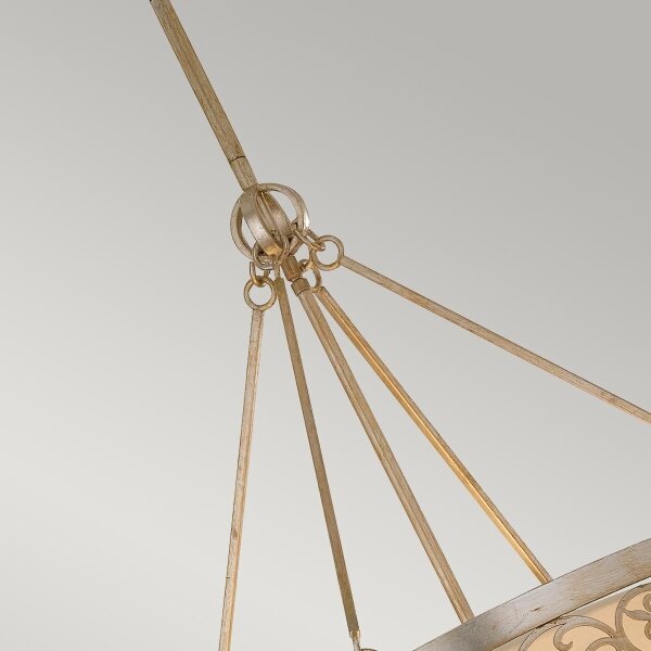 Feiss FE-ARABESQUE4 - Lampadario a stelo ARABESQUE 4xE27/60W/230V dorato