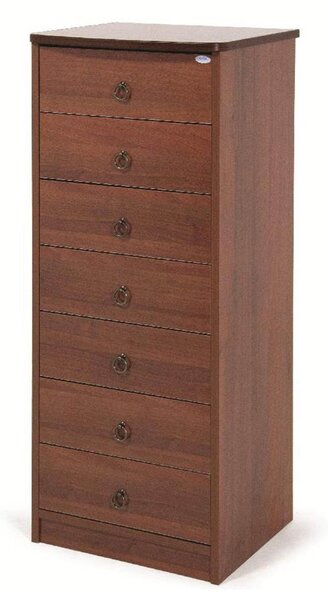 Cassettiera Settimino 45 111x46x42 cm noce antico