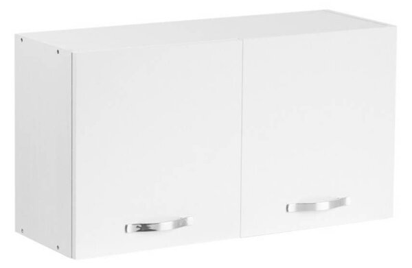 Mobile sopracappa 90x32x49H cm bianco frassinato