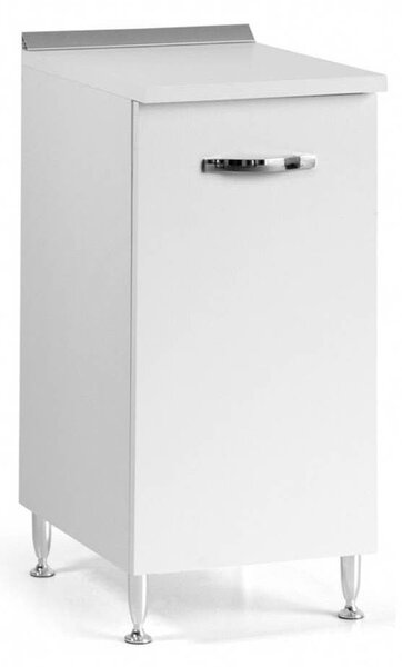 Base cucina con anta 30x50x85H cm bianco frassinato